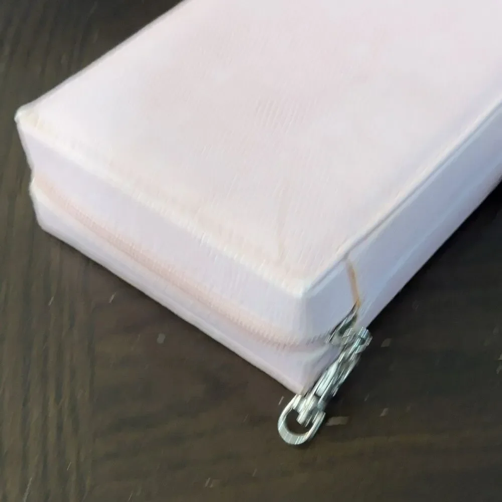 Ralph Lauren Romance Cosmetic Travel Case Light Pink Zipper 7x5